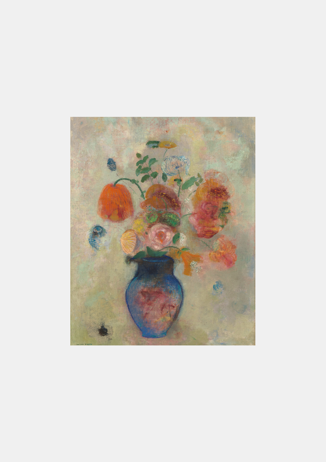 Large Vase with Flowers